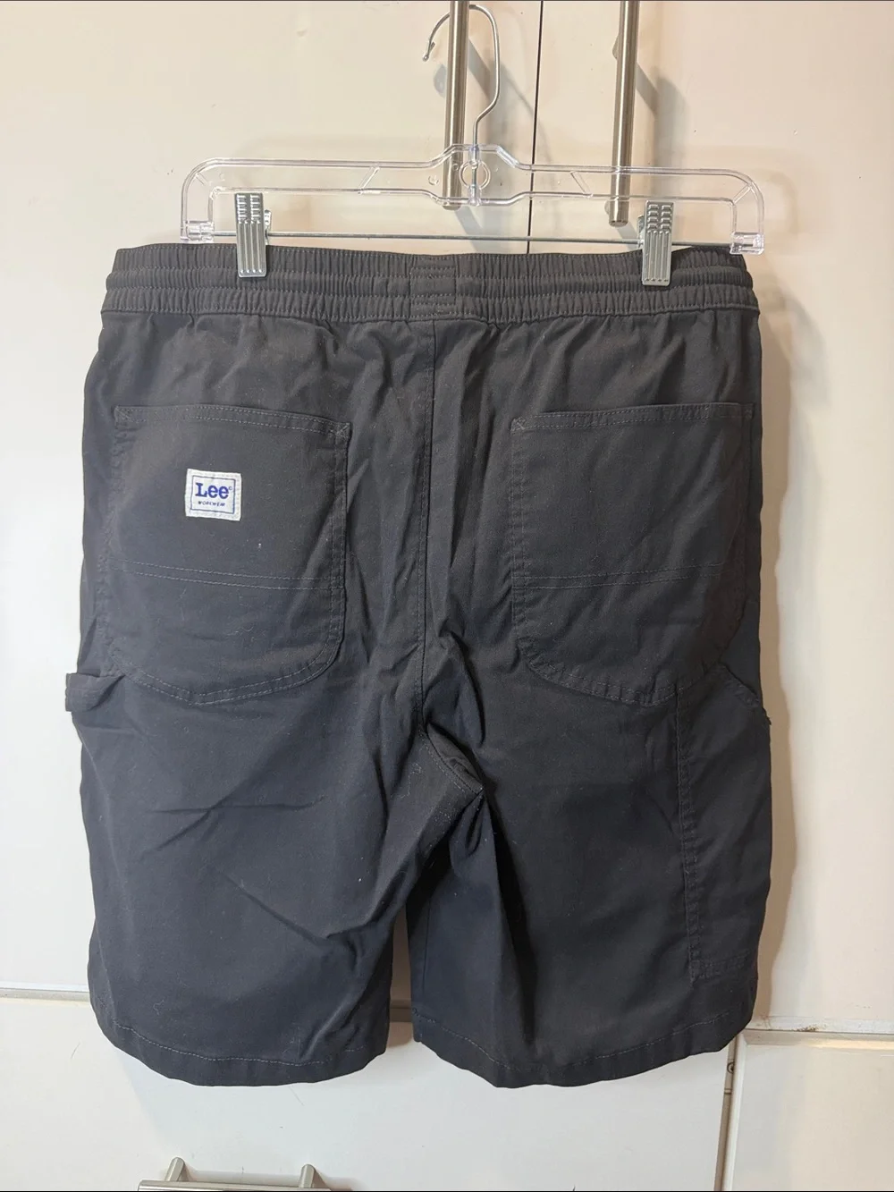 Lee Men's Black Drawstring Athletic Shorts
